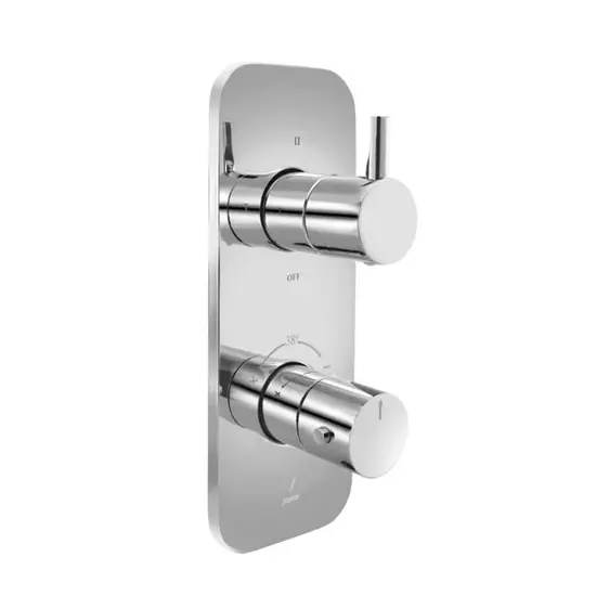 Jaquar Aquamax Exposed Part Kit of Thermostatic Shower Mixer Florentine Prime Series Chrome Finish, FLP-5683KPM Jaquar Aquamax Exposed Part Kit of Thermostatic Shower Mixer Florentine Prime Series Chrome Finish, FLP-5683KPM