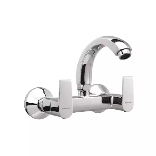 Somany Sink Mixer with Swinging Spout Signature Collection Bellis Series Chrome Finish Metal Body, 272201110061 Somany Sink Mixer with Swinging Spout Signature Collection Bellis Series Chrome Finish Metal Body, 272201110061
