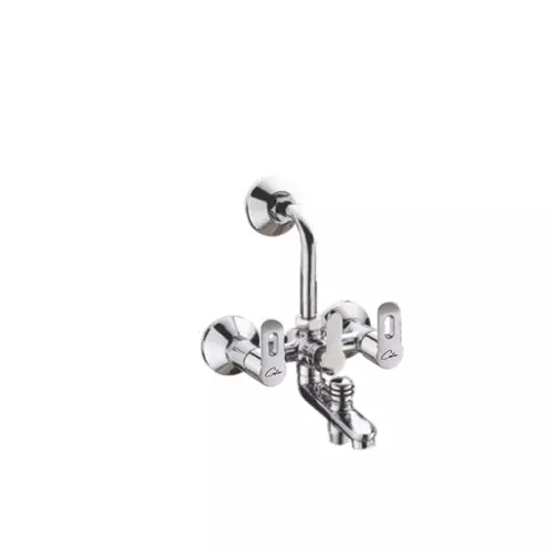 CASLLA Wall Mixer 3 In 1 With Provision Coupe Series Brass Chrome Finish Silver, CPE-CHR-742315 CASLLA Wall Mixer 3 In 1 With Provision Coupe Series Brass Chrome Finish Silver, CPE-CHR-742315