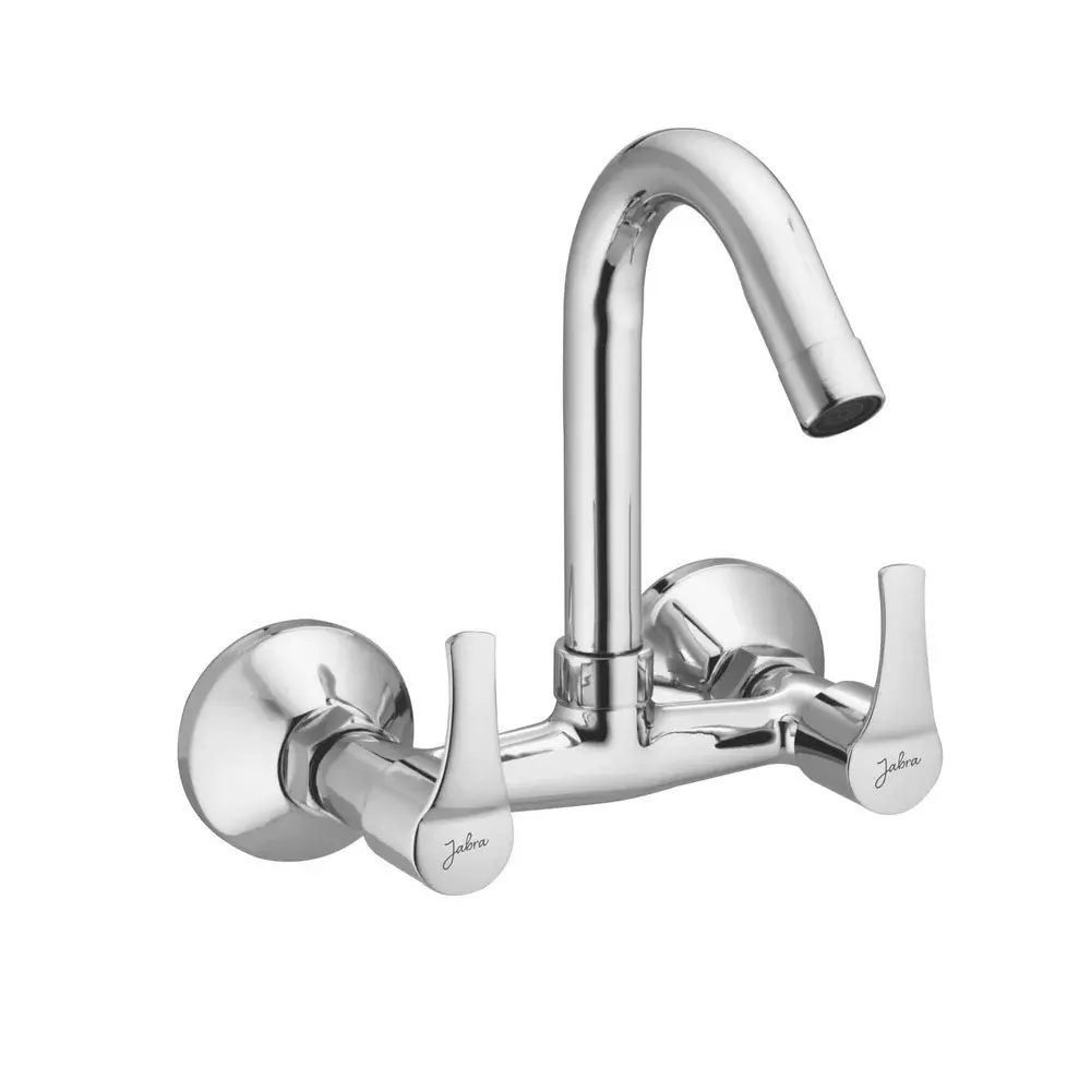 Jabra Sink Mixer Tap (M) Brizo Series Brass Chrome Finish Wall Mount Silver Jabra Sink Mixer Tap (M) Brizo Series Brass Chrome Finish Wall Mount Silver