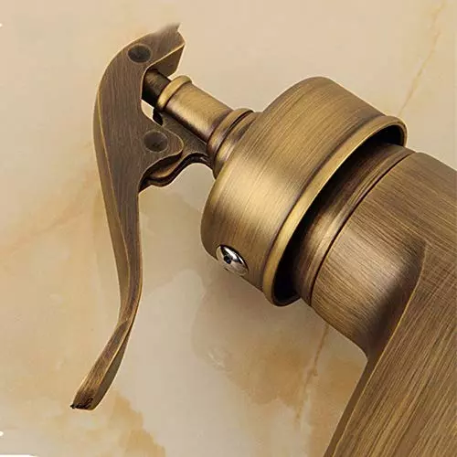 Shop aquieen-flona-basin-mixer-tap-brass-polished-finish-antique-aqn-144 Aquieen Flona Basin Mixer Tap Brass Polished Finish Antique, AQN 144