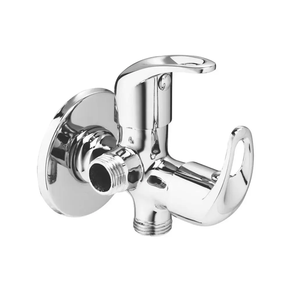 Jabra 2 in 1 Angle Cock Cosmo Series Brass Chrome Finish Wall Mount Silver Jabra 2 in 1 Angle Cock Cosmo Series Brass Chrome Finish Wall Mount Silver