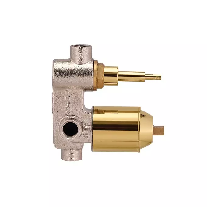 CERA Sylvina Concealed Body Single Lever Wall Mount PVD Finish French Gold, F4030101FG CERA Sylvina Concealed Body Single Lever Wall Mount PVD Finish French Gold, F4030101FG