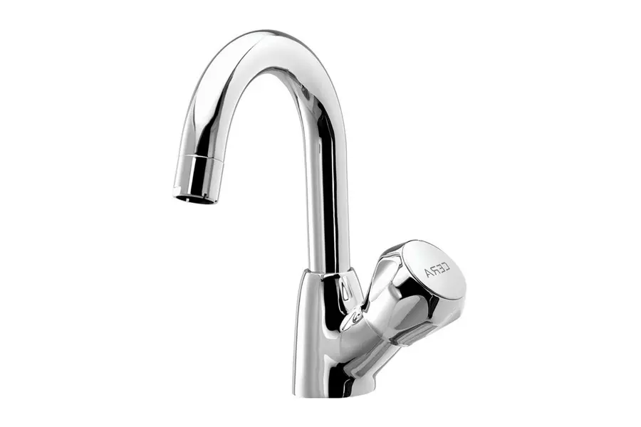 CERA Ocean Pillar Cock Quater Turn with Swan Neck Spout Right and Aerator F2006105 CERA Ocean Pillar Cock Quater Turn with Swan Neck Spout Right and Aerator F2006105