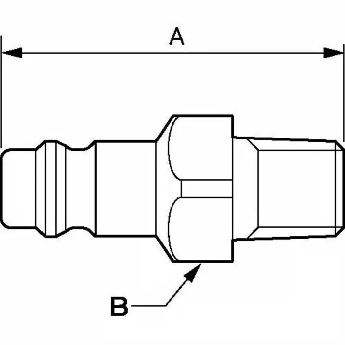 Shop prevost-treated-steel-male-plug-for-pneumatic-quick-connect-coupling-g-38-male-threaded-erp-076152p2-pack-of-2 PREVOST Treated Steel Male Plug for Pneumatic Quick Connect Coupling, G 3/8 Male Threaded, ERP 076152P2 (Pack of 2)