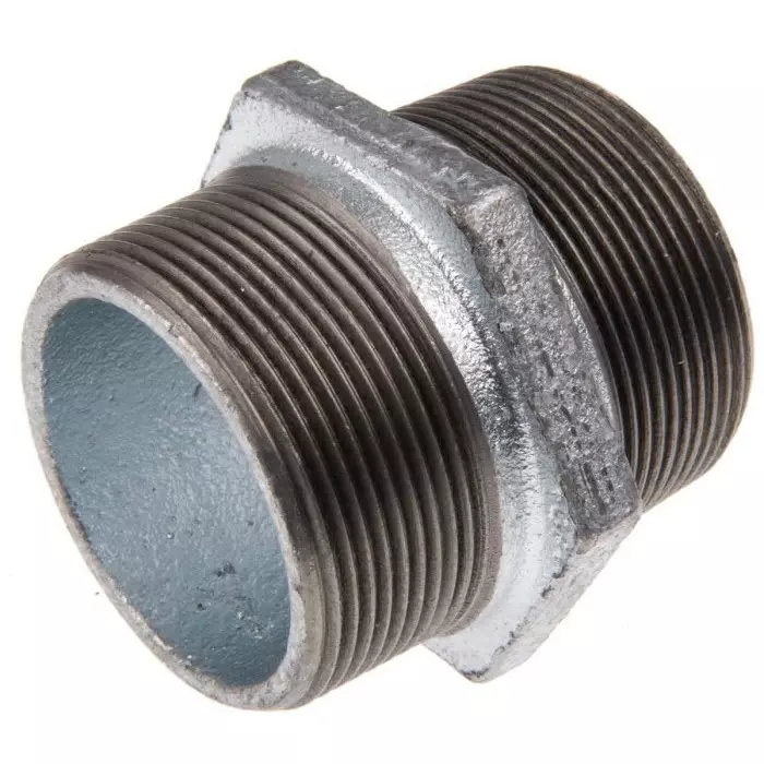 Georg Hexagon Nipple Fischer Galvanised malleable Iron Fitting male BSPT 2in to 2in, 770280209 (Pack of 2) Georg Hexagon Nipple Fischer Galvanised malleable Iron Fitting male BSPT 2in to 2in, 770280209 (Pack of 2)