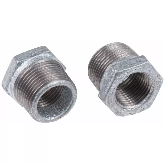 Georg Reducer Bush Fischer Galvanised malleable Iron Fitting Straight male BSPT 3/4in to Female BSPP 1/2in, 770241223 (Pack of 5) Georg Reducer Bush Fischer Galvanised malleable Iron Fitting Straight male BSPT 3/4in to Female BSPP 1/2in, 770241223 (Pack of 5)