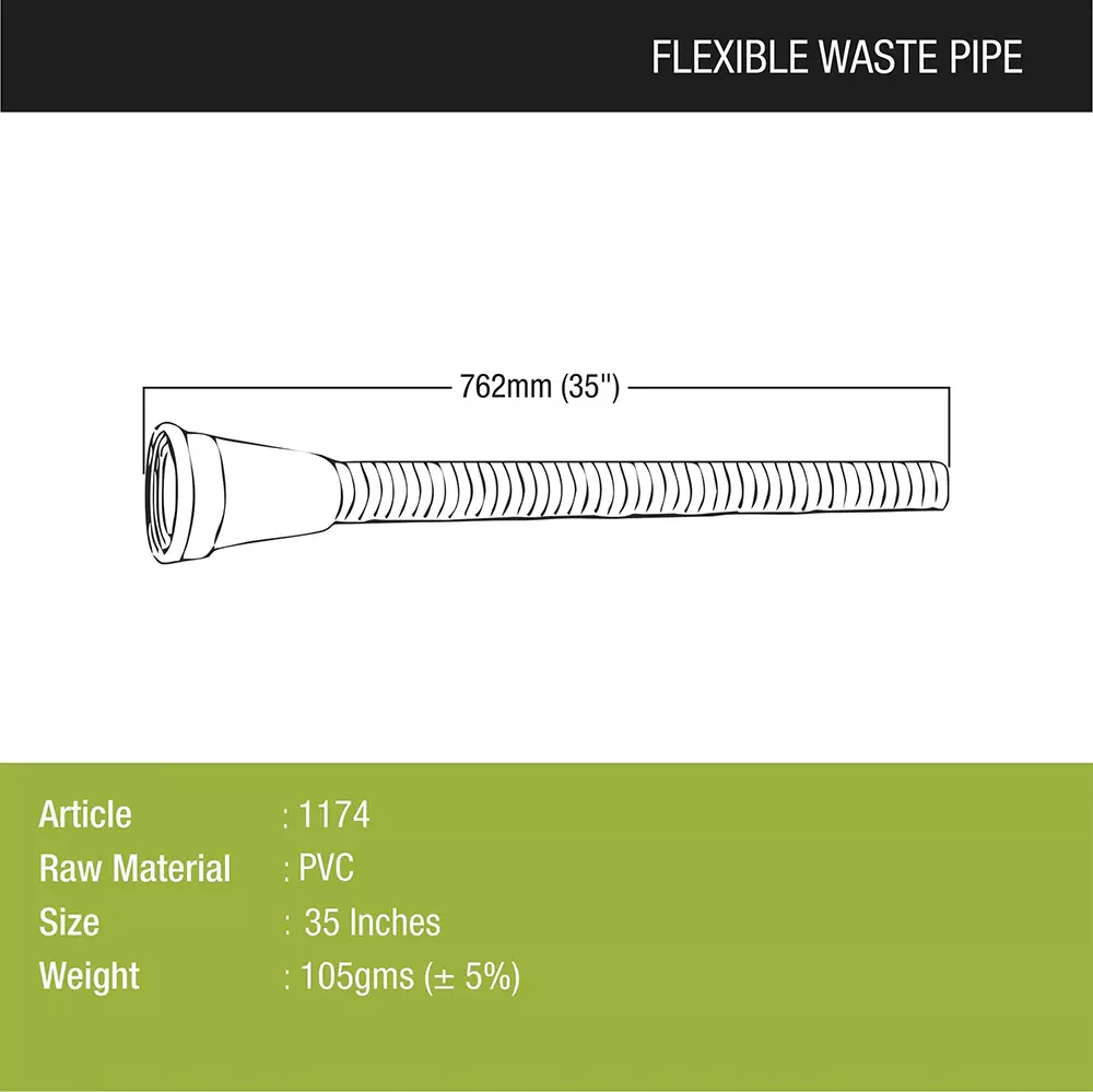 Buy lipka-flexible-waste-pipe-wp-cp LIPKA Flexible Waste Pipe, WP-WH