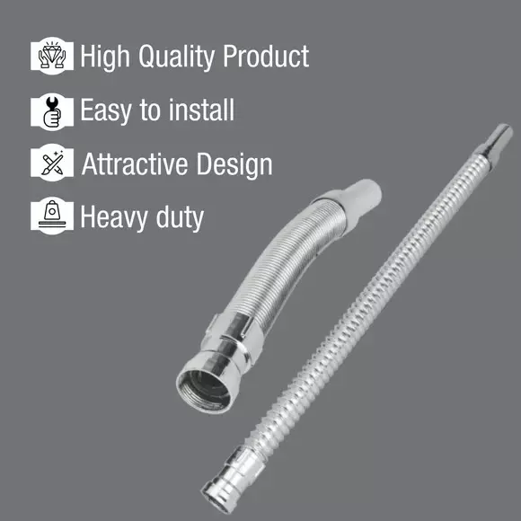 Best lipka-flexible-waste-pipe-chrome-plated-wp-cp LIPKA Flexible Waste Pipe Chrome Plated, WP-CP