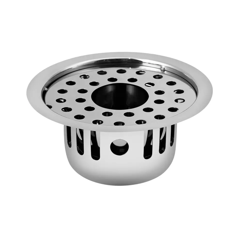 Sanjay Chilly Round Gypsy Floor Drainer with Cockroach Trap and Pipe Hole Sliver 127 mm, SCCT-RG-127 Sanjay Chilly Round Gypsy Floor Drainer with Cockroach Trap and Pipe Hole Sliver 127 mm, SCCT-RG-127