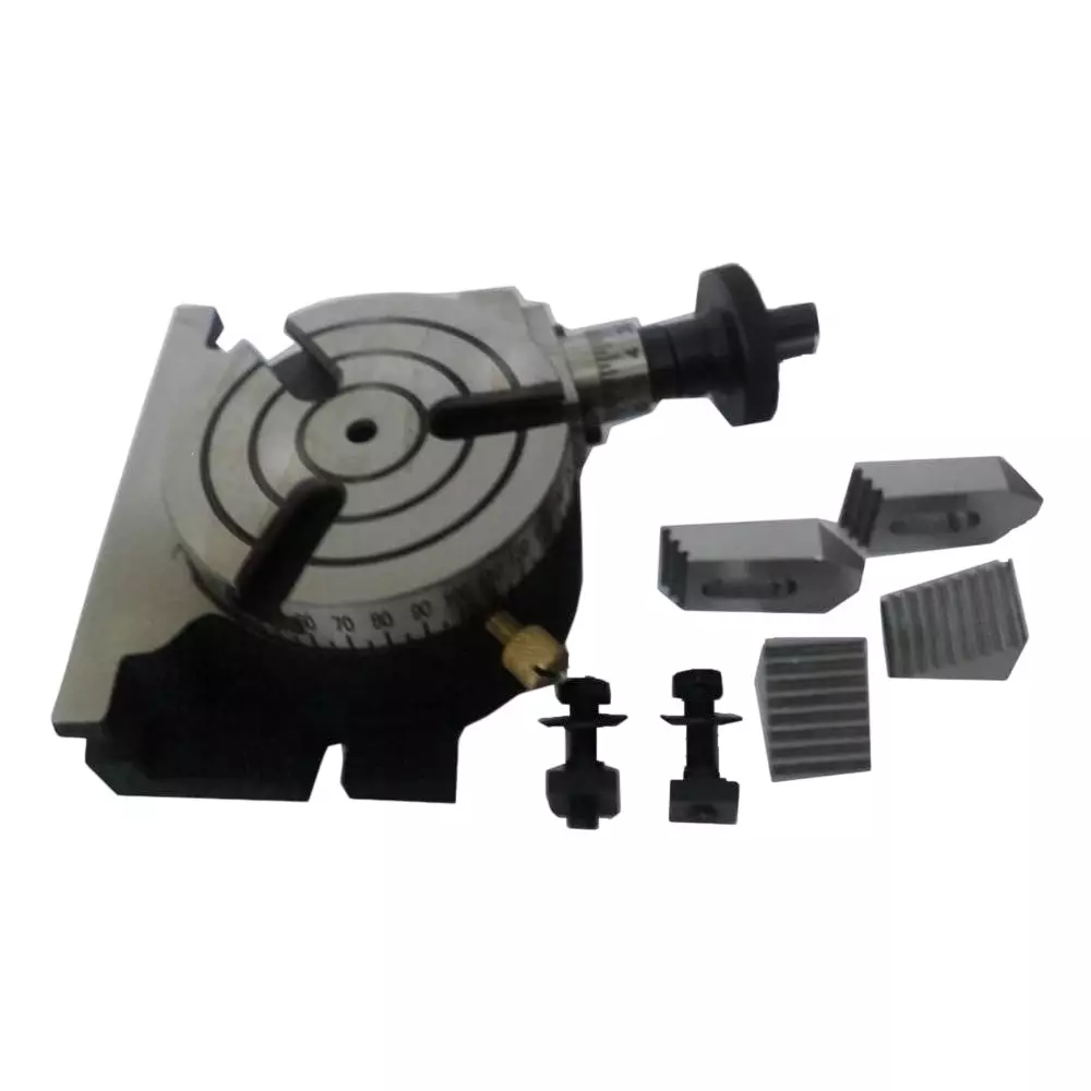 Assorts Cast Iron & Tool Steel Rotary Table 75 mm (3 Inch) 3 Slots M6 Assorts Cast Iron & Tool Steel Rotary Table 75 mm (3 Inch) 3 Slots M6