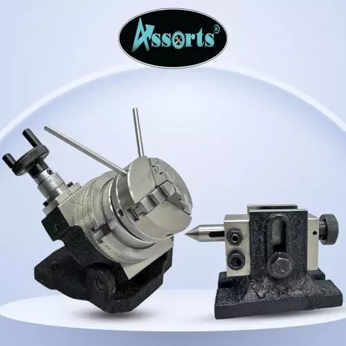 Order assorts-tilting-rotary-table-b0dl5kk2bv Assorts Tilting Rotary Table 80 mm (3 Inch) 65 mm Self Centering Chuck 3 Jaws
