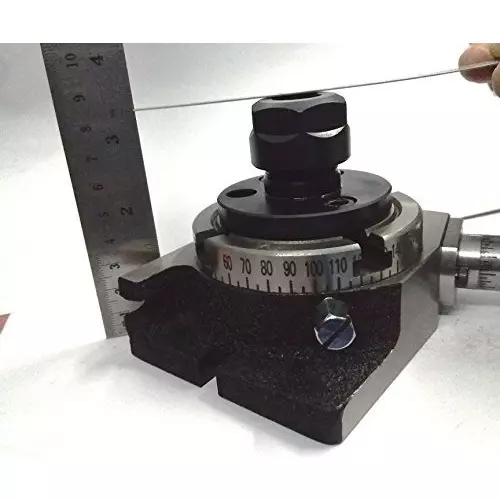 Product assorts-rotary-table-b0725l82kg Assorts Cast Iron & Tool Steel Rotary Table ER20 Collet Adaptor 80 mm (3 Inch) 3 & 4 Slots