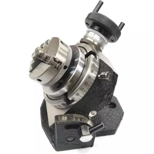 Best assorts-tilting-milling-indexing-rotary-table-b07dllc29x Assorts Quality Precision Tilting Milling Indexing Rotary Table 100 mm (4 Inch) with M6 Clamp Kit & Round Vice (with 65 mm 3 Jaw)