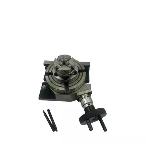 Offer assorts-rotary-table-b0d9tg3wgj Assorts Precision Rotary Table 100 mm (4 Inch) with Small Chuck & Fixing T Nut Bolts (with 50 mm 4 Jaw Self Centring Chuck)