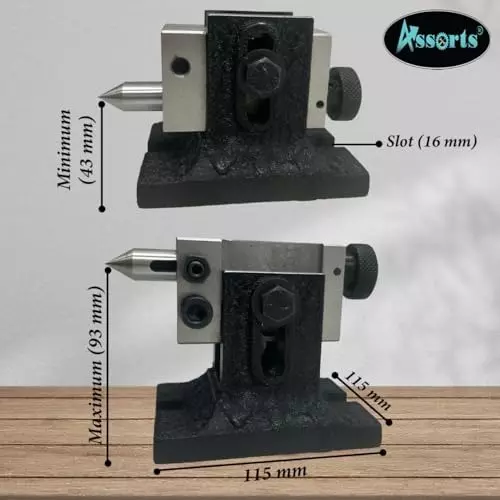 Best assorts-single-bolt-small-tailstock-b0cgpvz5yy Assorts Single Bolt Small Tailstock Cast Iron & Steel for 3 & 4 Inch Rotary Table