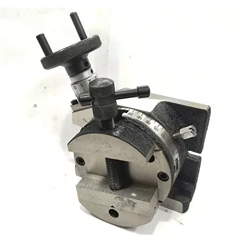 Buy assorts-rotary-table-b07dgty81y Assorts Quality Precision Rotary Table 100 mm (4 Inch) with Round Vices & Clamping T Nut Bolts (with 100 mm Round Vice)