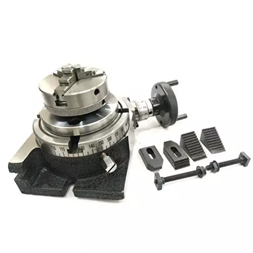 Buy assorts-rotary-table-b07d84bnbc Assorts Quality Precision Rotary Table 100 mm (4 Inch) with M6 Clamp Kit & Small Chuck