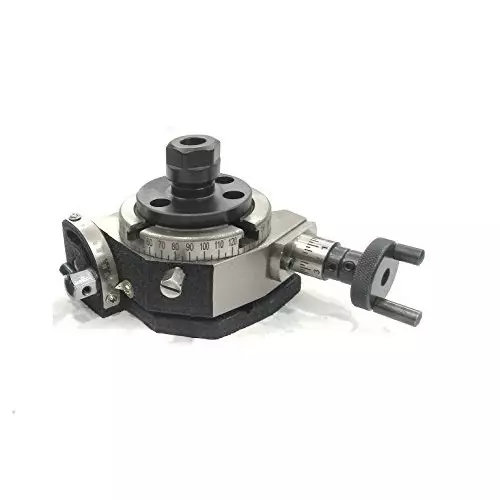 Shop assorts-tilting-rotary-table-b07d38bqqh Assorts Tilting Rotary Table 80 mm (3 Inch) with Round Vice, 65 mm 3 Jaws, ER16 Collet Adaptor, M6 Clamp Kit, Back Plate & T Nuts Bolts & Tailstock