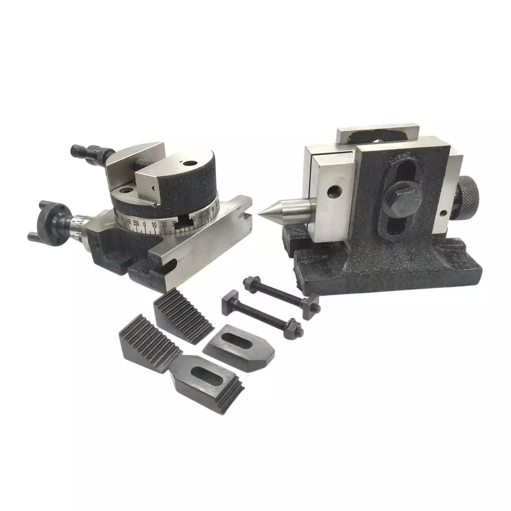 Assorts Rotary Milling Table Set Iron 80 mm (3 Inch) Fixing T-Nuts Bolts And Suitable Tailstock & M6 Clamp Kit Assorts Rotary Milling Table Set Iron 80 mm (3 Inch) Fixing T-Nuts Bolts And Suitable Tailstock & M6 Clamp Kit