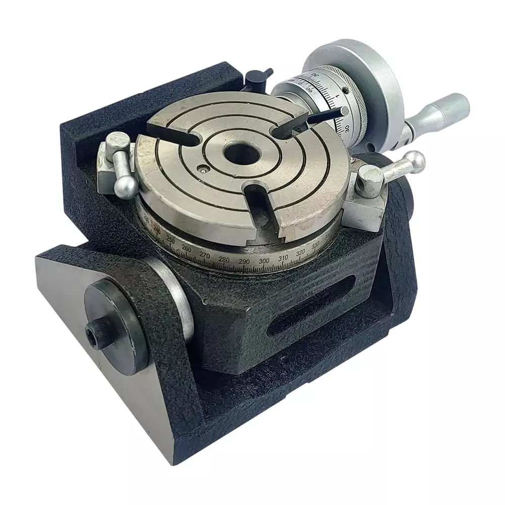 Assorts HV4 Rigid-Precision Tilting Rotary Milling Indexing Table Tool Steel 3 Slots 110 mm Dia 2MT Bore 175x45 mm Base Assorts HV4 Rigid-Precision Tilting Rotary Milling Indexing Table Tool Steel 3 Slots 110 mm Dia 2MT Bore 175x45 mm Base