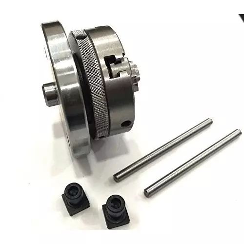 Shop assorts-rotary-table-b07d5y1bk2 Assorts Precision Rotary Table 100 mm (4 Inch) with Tailstock & Small Chuck & Fixing T Nut Bolts (with 65 mm 3 Jaw Self Centering Chuck)