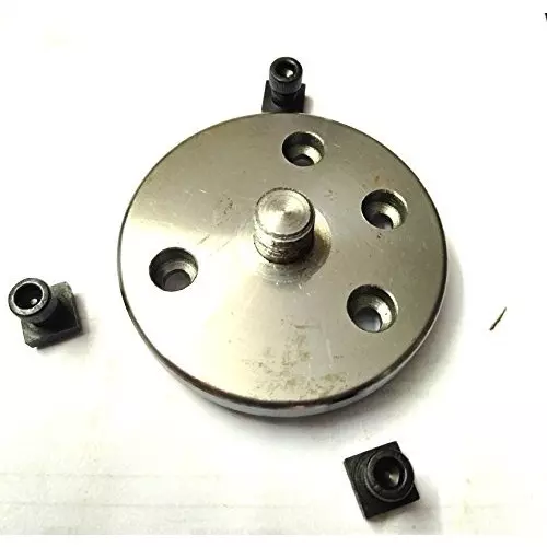Product assorts-rotary-table-b07d5y1bk2 Assorts Precision Rotary Table 100 mm (4 Inch) with Tailstock & Small Chuck & Fixing T Nut Bolts (with 65 mm 3 Jaw Self Centering Chuck)