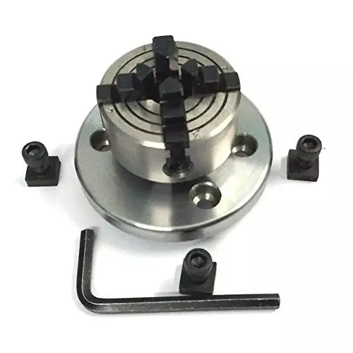 Buy assorts-tilting-rotary-table-b0728gsffx Assorts Tilting Rotary Table 75 mm (3 Inch) 50 mm Independent Chuck 4 Jaws