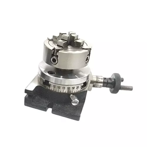 Assorts Small Milling Rotary Table Set 80 mm (3 Inch) Size 70 mm Chuck Size 4 Jaws Independent Chuck Assorts Small Milling Rotary Table Set 80 mm (3 Inch) Size 70 mm Chuck Size 4 Jaws Independent Chuck