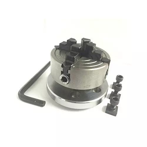 Shop assorts-rotary-table-b07d4m3rnj Assorts Quality Precision Rotary Table 100 mm (4 Inch) with Chuck & Fixing T Nut Bolts (with 70 mm 4 Jaw Dog Chuck)