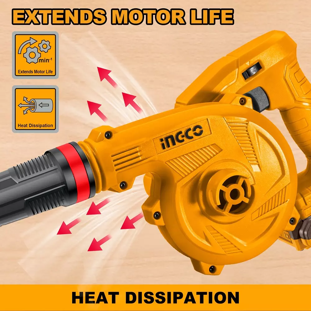 Shop ingco-cordless-blower-20-v-0-90000-18000-rpm-no-load-speed-and-27-mmin-max-air-volume-cabli200181-with-battery-charger Ingco Cordless Blower 20 V, 0-9000/0-18000 RPM No Load Speed and 2.7 m³/min Max. Air Volume, CABLI200181 (With Battery & Charger)