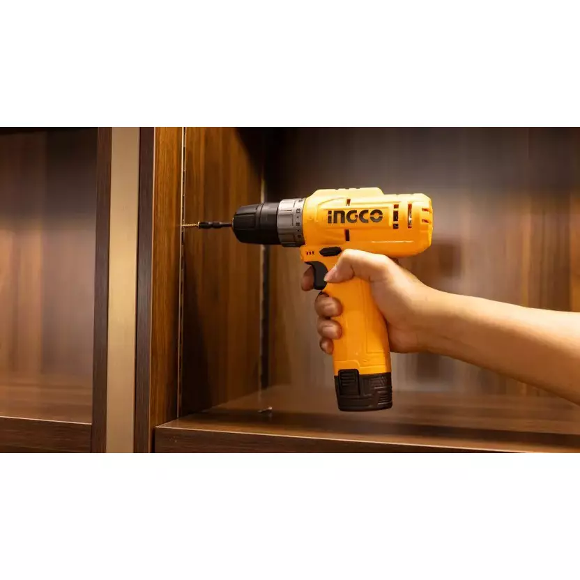 Buy ingco-cordless-drill-12-v-10-mm-chuck-size-and-750-rpm-no-load-speed-cdli12456-with-battery-without-charger Ingco Cordless Drill 12 V, 10 mm Chuck Size and 750 RPM No Load Speed, CDLI12456 (With Battery, Without Charger)