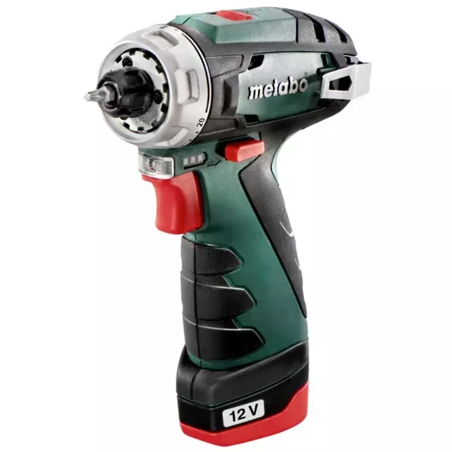 Metabo Cordless Driver Drill with Single 12 V LiPOWER Battery 1 - 10 mm Chuck Capacity 1400 RPM, PowerMaxx BS Basic (without Drill Bit) Metabo Cordless Driver Drill with Single 12 V LiPOWER Battery 1 - 10 mm Chuck Capacity 1400 RPM, PowerMaxx BS Basic (without Drill Bit)