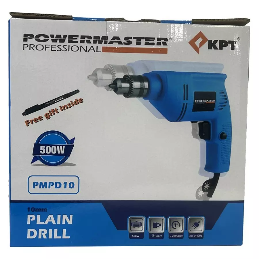 Buy kpt-500-w-plain-drill-0-2800-rpm-speed-10-mm-039-inch-chuck-size-50-hz-pmpd10 KPT 500 W Plain Drill 0-2800 RPM Speed 10 mm (0.39 inch) Chuck Size 50 Hz, PMPD10