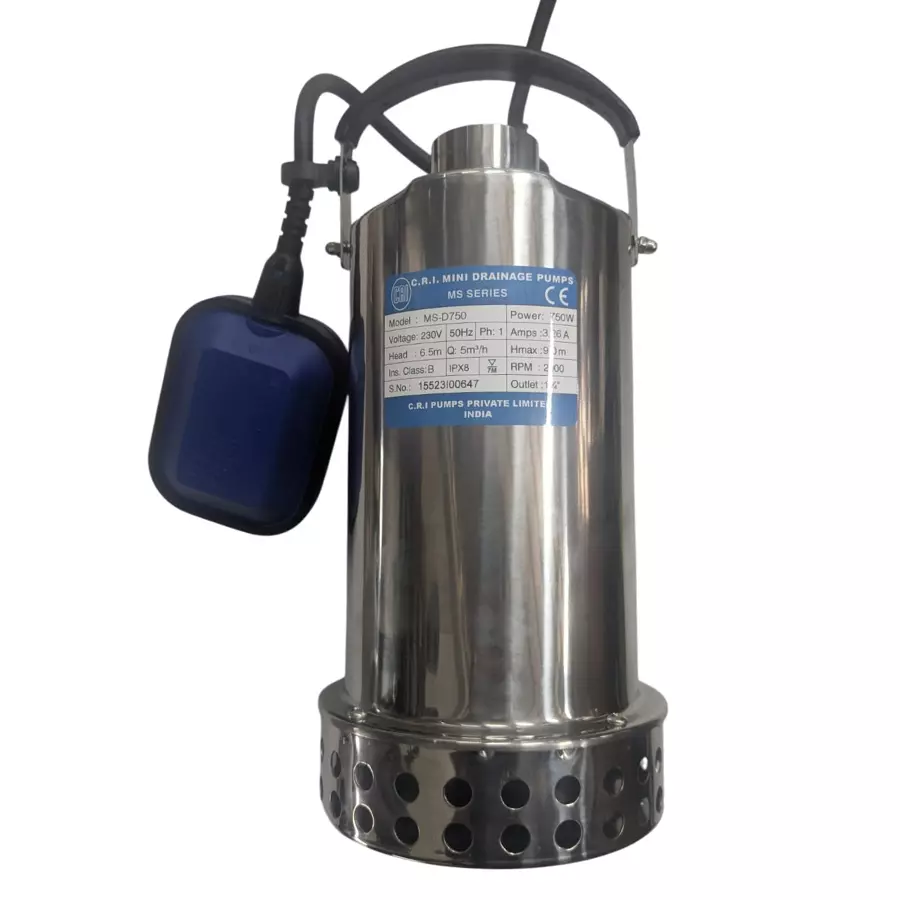 Buy cri-ms-series-1-hp-single-phase-sewage-submersible-pump-ms-d750 CRI MS Series 1 HP Single Phase Sewage Submersible Pump, MS-D750