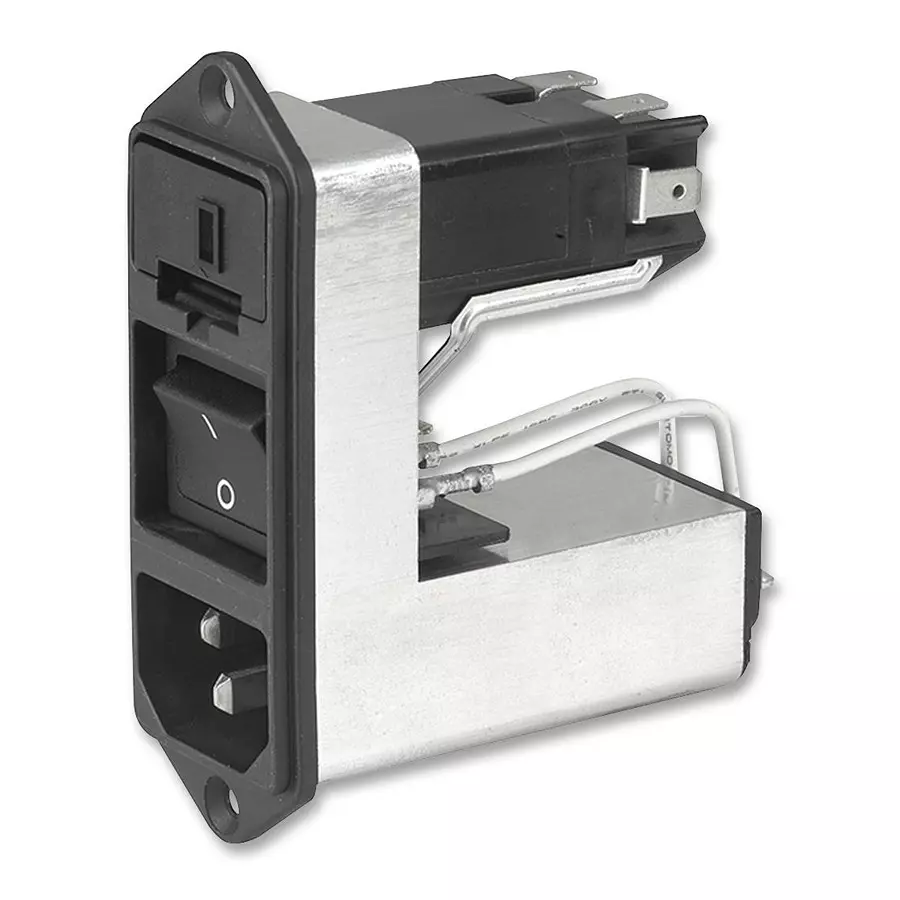 SCHURTER Filter, Iec, 6A, Switched, CD44.1101.151 SCHURTER Filter, Iec, 6A, Switched, CD44.1101.151