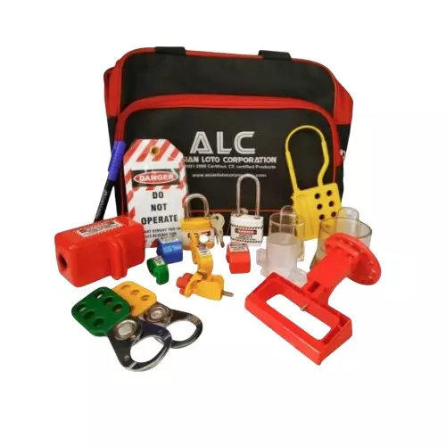 Asian Loto Electrical Lockout Tagout Kit With Bag, ALC-SKT 18 Asian Loto Electrical Lockout Tagout Kit With Bag, ALC-SKT 18