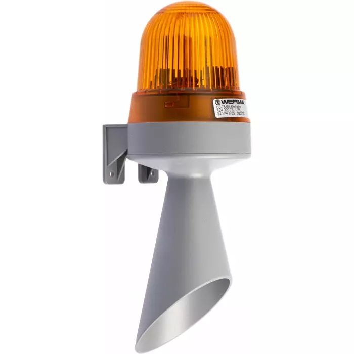 Werma Sounder Beacon 424 Series Yellow Horn 24 V AC/DC IP65 Wall Mount 98dB at 1 Metre, 424.320.75 Werma Sounder Beacon 424 Series Yellow Horn 24 V AC/DC IP65 Wall Mount 98dB at 1 Metre, 424.320.75