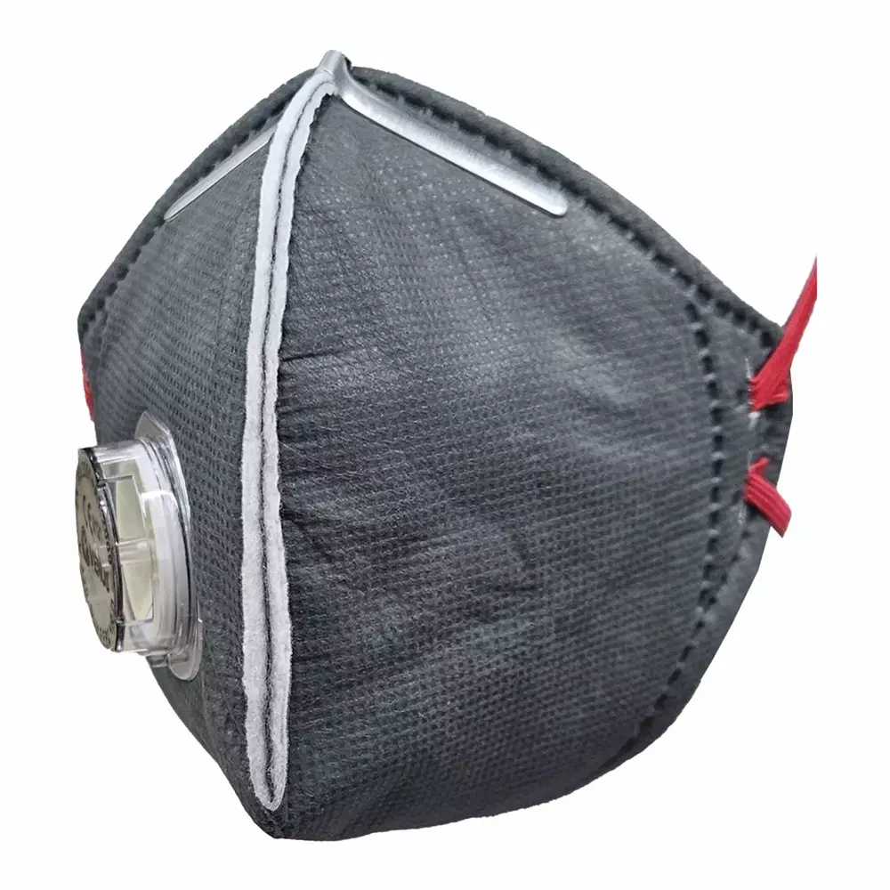 Shop venus-ffp2-nr-d-universal-fit-nose-mask-with-volv-embedded-nose-clip-flat-fold-grey-for-pollution-dust-protection-use-v-420-pack-of-75-pcs Venus FFP2 NR D Universal Fit Nose Mask with Volv Embedded Nose Clip Flat Fold Grey for Pollution Dust Protection Use, V-420 (Pack of 75 Pcs)