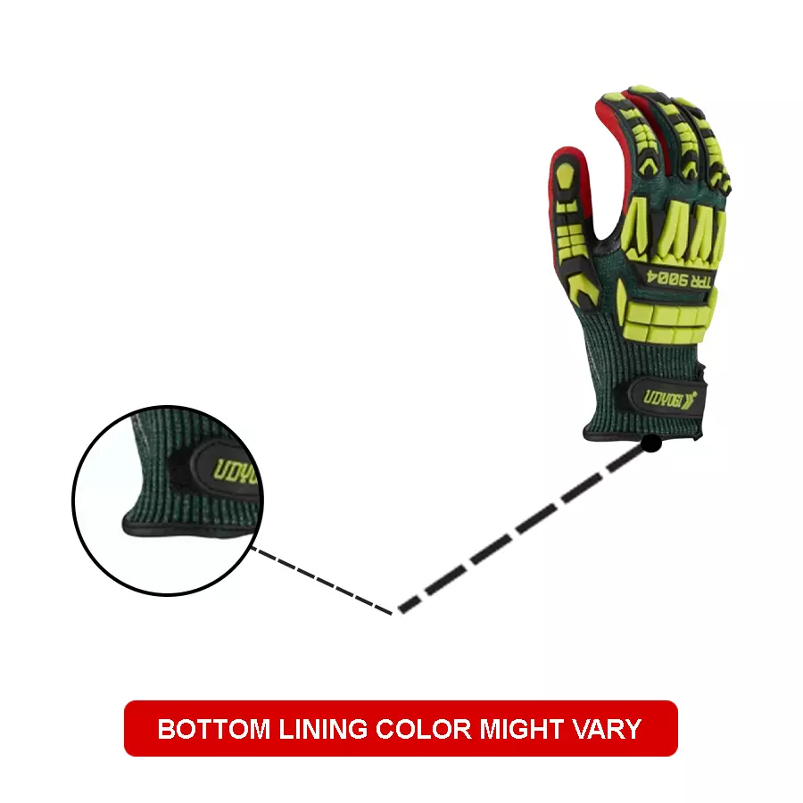 Buy udyogi-impact-resistant-safety-gloves-hppe-blended-with-glass-fiber-and-spandex-13-gauge-multi-color-tpr9004 Udyogi Impact Resistant Safety Gloves HPPE Blended with Glass Fiber and Spandex 13 Gauge Multi Color , TPR9004