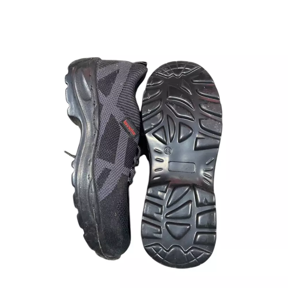 Buy kavacha-steel-toe-safety-shoes-knitted-fabric-low-ankle-pu-sole-size-uk-9-black-s216 Kavacha Steel Toe Safety Shoes Knitted Fabric Low Ankle PU Sole Size UK 9 Black, S216