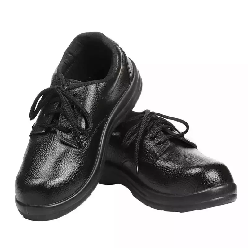 SLT-HUB Steel Toe Safety Shoes Mid Ankle PVC Sole Black Rexine Size UK 9, Markon-2 (Pack of 12 Pairs) SLT-HUB Steel Toe Safety Shoes Mid Ankle PVC Sole Black Rexine Size UK 9, Markon-2 (Pack of 12 Pairs)