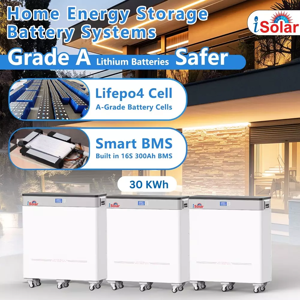 Shop i-solar-lithium-ion-batteries-30-kwh-600-ah-512-v-inno-lfp30k I Solar Lithium-ion Battery 30 kWh Load, 600 Ah Capacity, 51.2 V, INNO-LFP30K