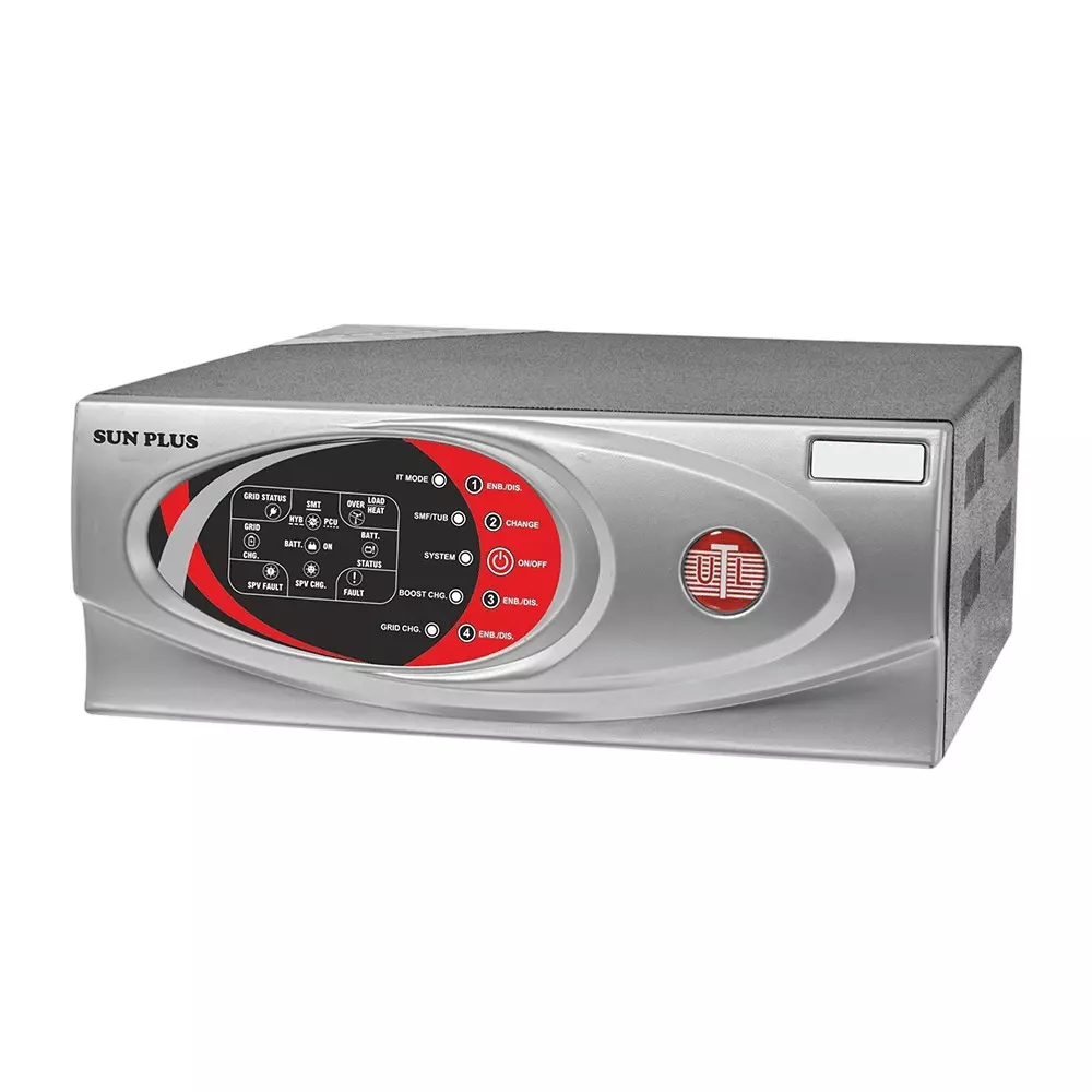 UTL Sun Plus Solar Power Inverter 875 VA Rating PWM Technology Modified Sinewave 12 V, SP 1060-12V UTL Sun Plus Solar Power Inverter 875 VA Rating PWM Technology Modified Sinewave 12 V, SP 1060-12V