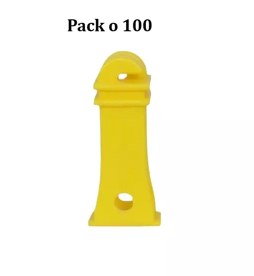 Buy urja-future-solar-zatka-machine-fencing-insulator-yellow-25-inch-635-mm-size-plastic-electric-fencing-insy100-pack-of-100-pcs Urja Solar Zatka Machine Fencing Insulator Yellow 2.5 Inch (63.5 mm) Size Plastic, INSY100 (Pack of 100 Pcs)