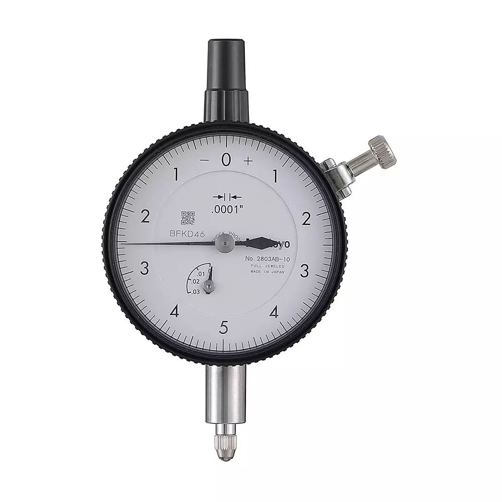 Mitutoyo Dial Indicator 0 - 0.025 inch Range, 0.0001 inch Graduation, 2803AB-10 Mitutoyo Dial Indicator 0 - 0.025 inch Range, 0.0001 inch Graduation, 2803AB-10
