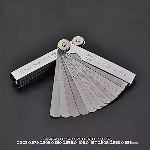 Best buyohlic-international-metric-feeler-gauge-with-15-blades-and-4-inch-100-mm-length-for-general-diy-workshop-metal-wood-workers-sl-ubm0-y6n3 Buyohlic International Metric Feeler Gauge with 15 Blades and 4 inch (100 mm) Length for General DIY, Workshop, Metal & Wood Workers, SL-UBM0-Y6N3