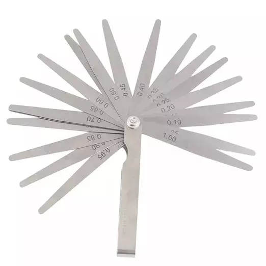 Buy buyohlic-international-metric-feeler-gauge-with-20-blades-and-4-inch-100-mm-length-for-general-diy-workshop-metal-wood-workers-i5-sdqp-pi4k Buyohlic International Metric Feeler Gauge with 20 Blades and 4 inch (100 mm) Length for General DIY, Workshop, Metal & Wood Workers, I5-SDQP-PI4K