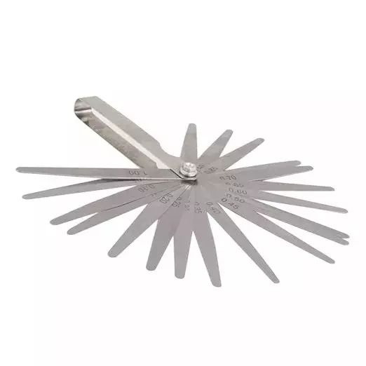 Shop buyohlic-international-metric-feeler-gauge-with-20-blades-and-4-inch-100-mm-length-for-general-diy-workshop-metal-wood-workers-i5-sdqp-pi4k Buyohlic International Metric Feeler Gauge with 20 Blades and 4 inch (100 mm) Length for General DIY, Workshop, Metal & Wood Workers, I5-SDQP-PI4K