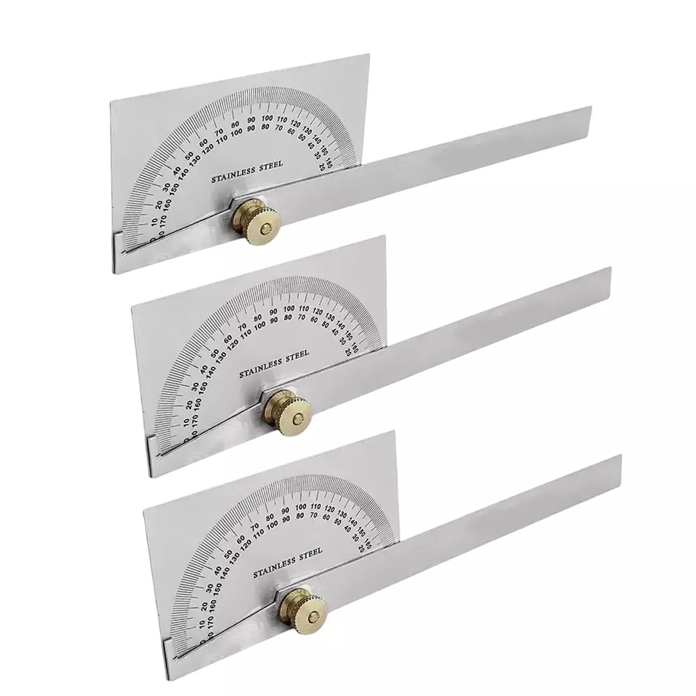 Buyohlic International Angle Measure Tool Square Head Protractor with 0 - 180° Measurement Range and 10 cm Ruler, Locking Screw for Wood Working, YX-VBOX-SGFU (Pack of 3) Buyohlic International Angle Measure Tool Square Head Protractor with 0 - 180° Measurement Range and 10 cm Ruler, Locking Screw for Wood Working, YX-VBOX-SGFU (Pack of 3)